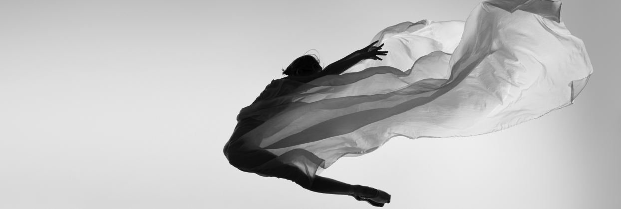 Photo of a flying acrobat